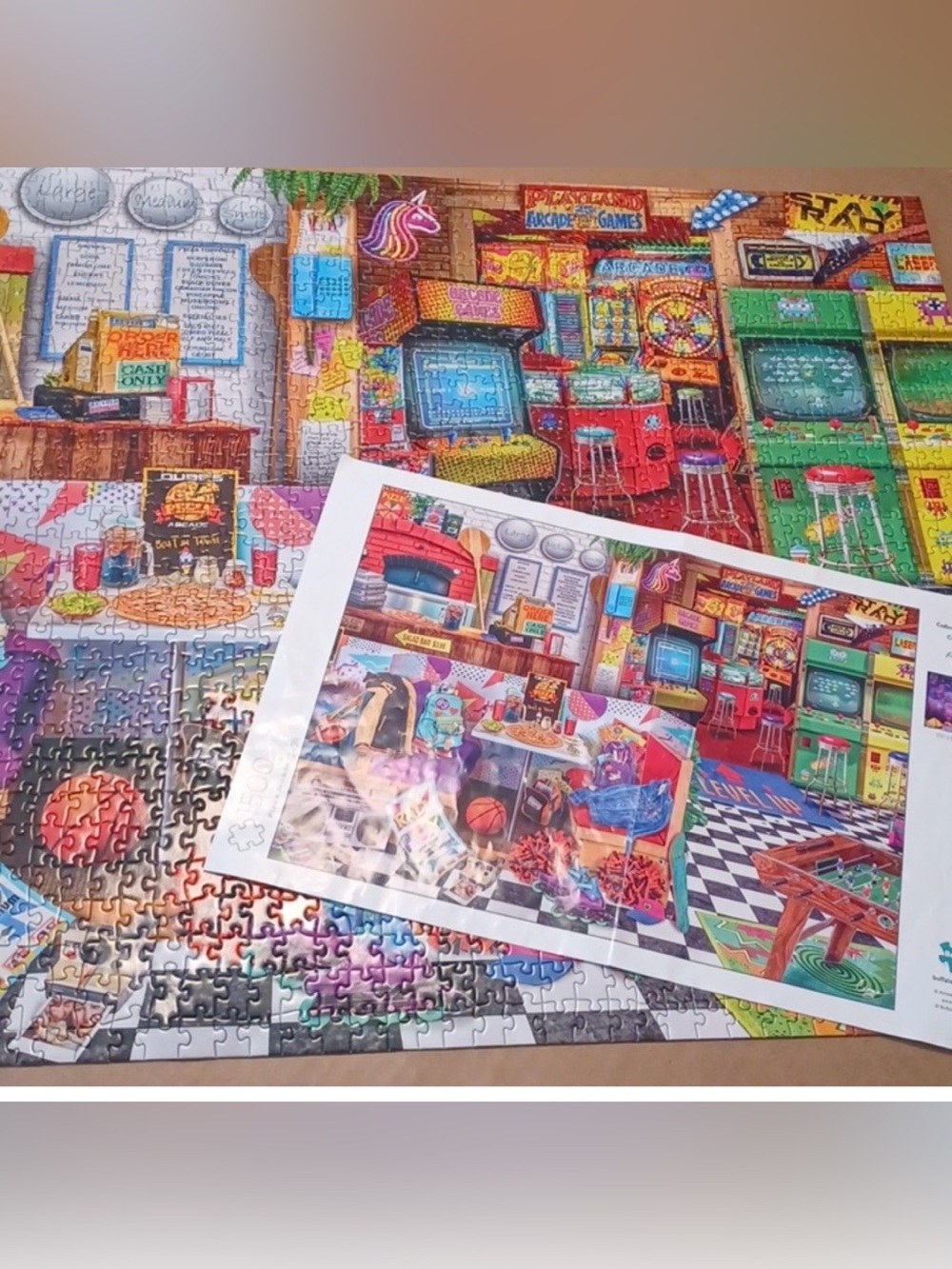 Buffalo Pizza Arcade 1500 Piece Jigsaw Puzzle Aimee Stewart - Picture 3 of 3